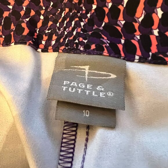 Page &‎ Tuttle NWT Snakeskin Print Casual Shorts Womens Size 10 Stretch Fabric - Picture 5 of 9